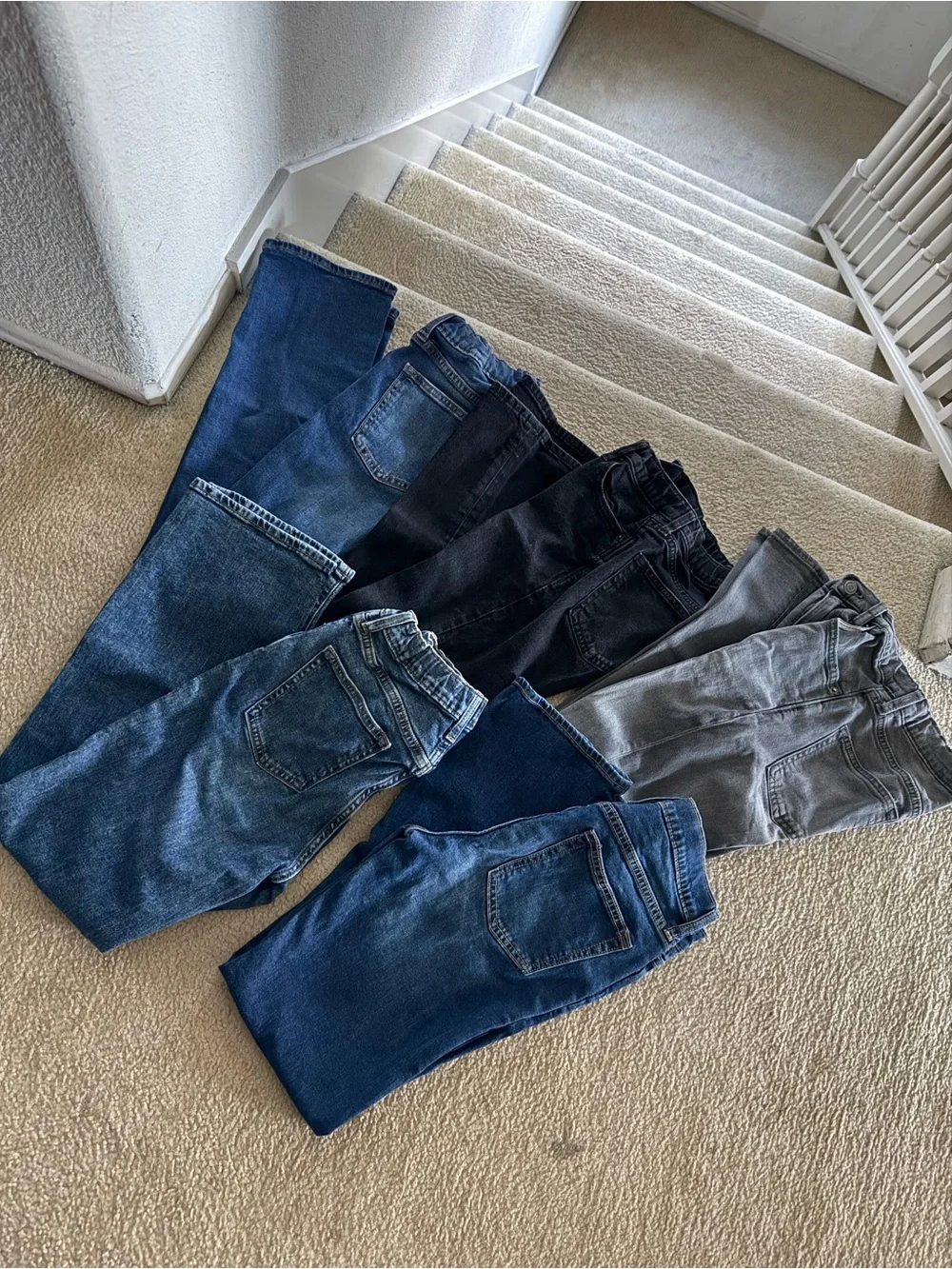 Old Navy Boys Straight Leg Denim Jeans Bundle